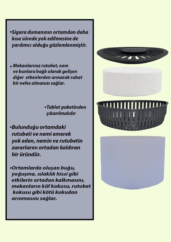 2 Adet 500GR - LAVANTA - Nem Alıcılı Ve Rutubet Giderici Aparat Üçgen (TABLET DAHİL) - Resim 2