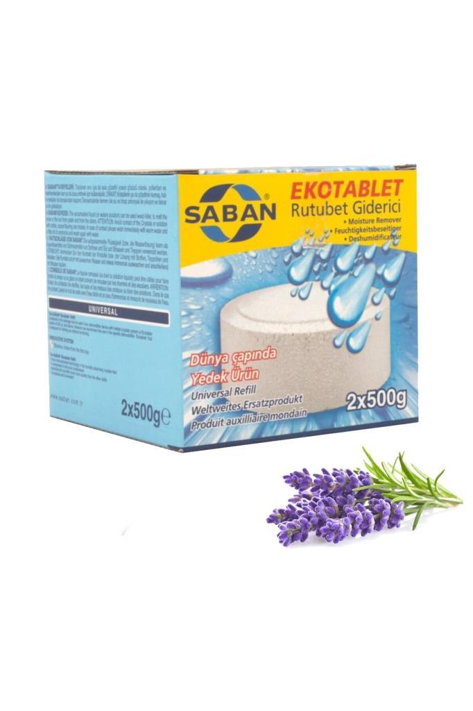 2x500 Gram - Lavanta Kokulu, Nem Alıcı Rutubet Ve Küf Önleyici Yedek Tablet