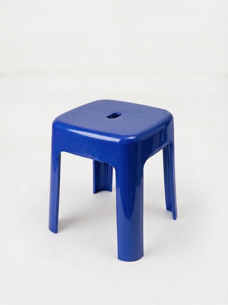 Mavi, Plastik Alaska Model Sağlam Tabure 36x36x46cm - Resim 4