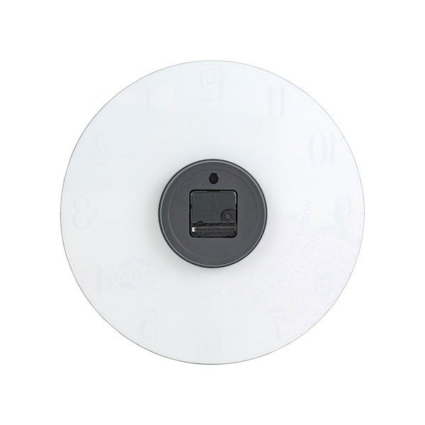 Modern Dekoratif Sessiz Akar Duvar Saati - Temperli Cam 37 cm HS003