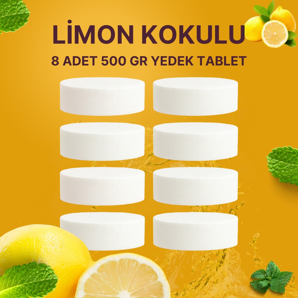 4 Adet 2x500Gr - LİMON - Nem Alıcı Rutubet Giderici Yedek Tablet