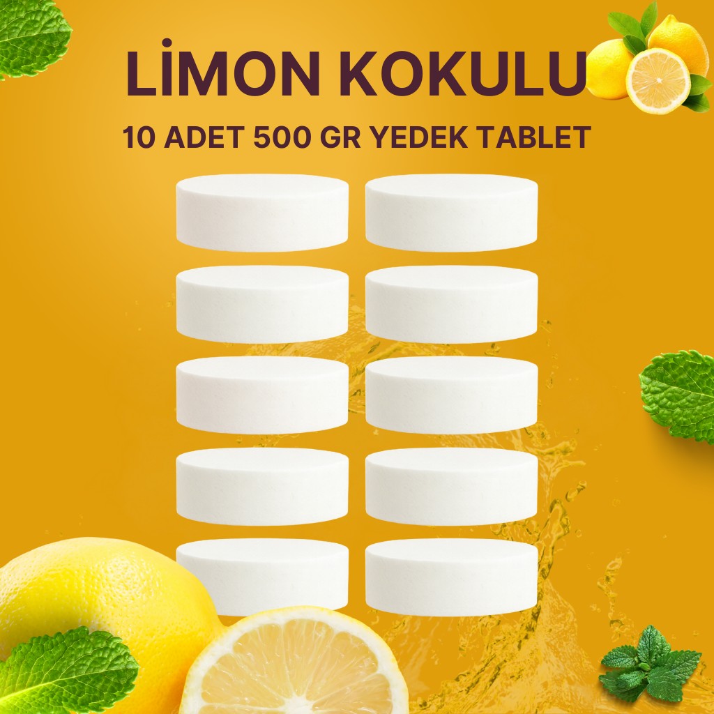 5 Adet 2x500Gr - LİMON - Nem Alıcı Rutubet Giderici Yedek Tablet