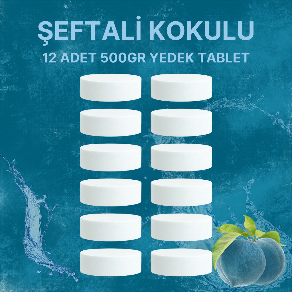 6 Adet 2x500GR - ŞEFTALİ - Nem Alıcı Rutubet Giderici Yedek Tablet