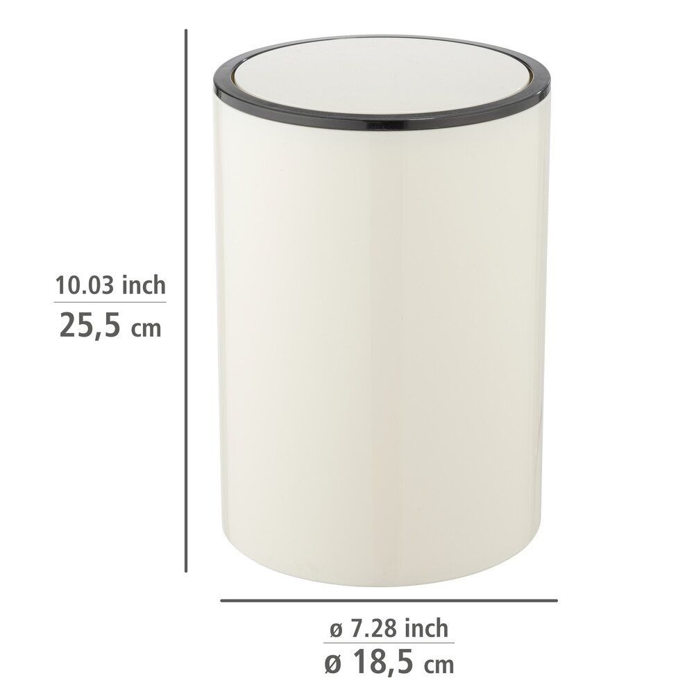 Kırık Beyaz, Çöp Kovası 5 Litre - İnca Model - Resim 4