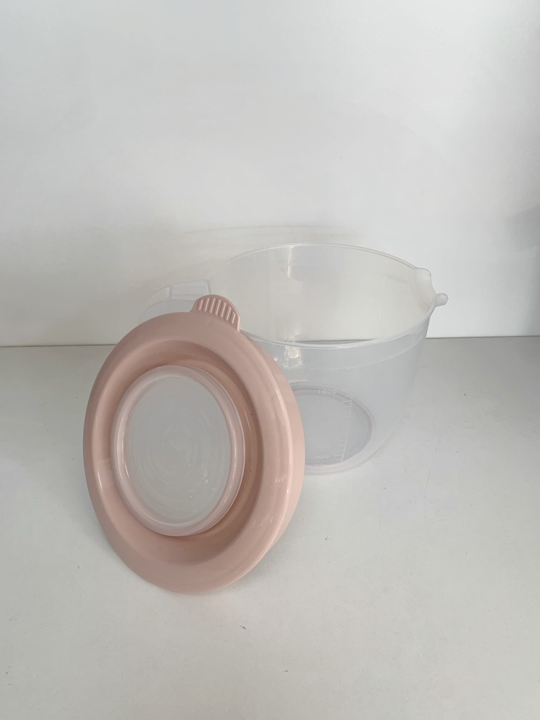 Pudra, Kapaklı Mikser Kabı Kaydırmaz Tabanlı 2 Litre - Resim 4