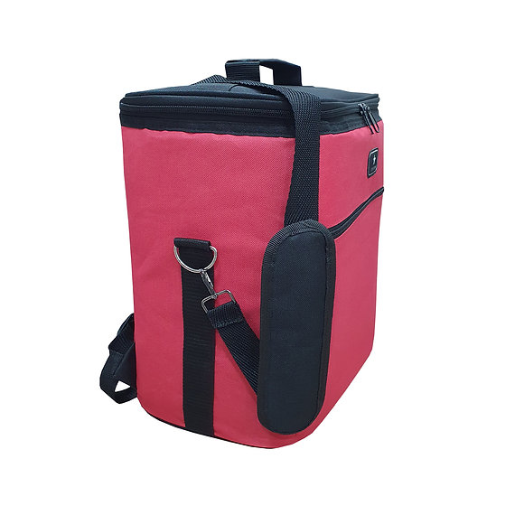 Kırmızı, 25 Litre Termal Soğuk Tutucu Çanta – İzolasyonlu Termo Piknik / Kamp / Plaj - Resim 2