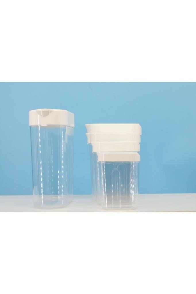 5'li Dökme ve Plastik Saklama Kabı - Resim 4