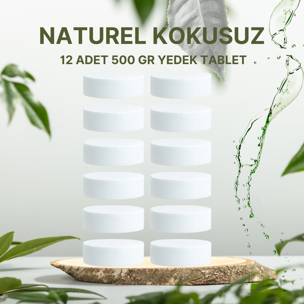 6 Adet 2x500GR - NATUREL - Nem Alıcı Rutubet Giderici Yedek Tablet