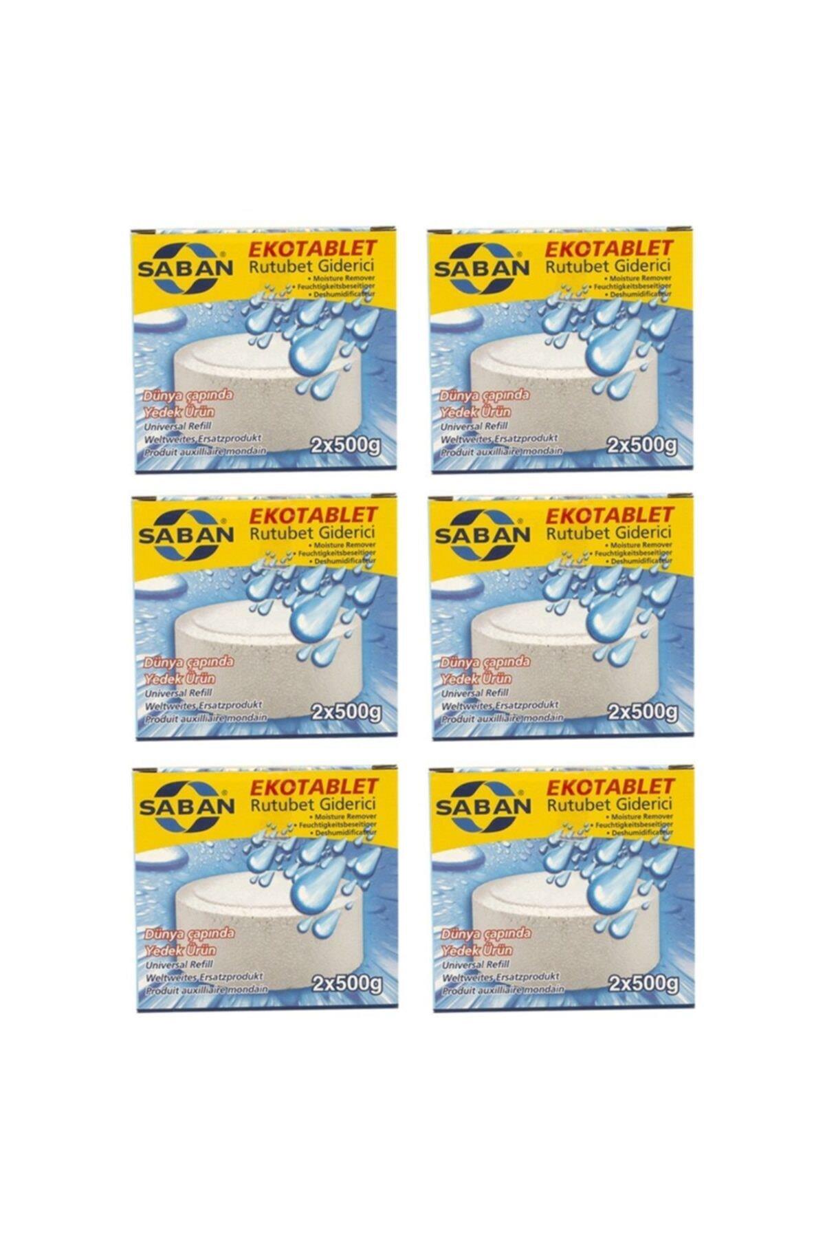 6 Adet 2x500GR - NATUREL - Nem Alıcı Rutubet Giderici Yedek Tablet