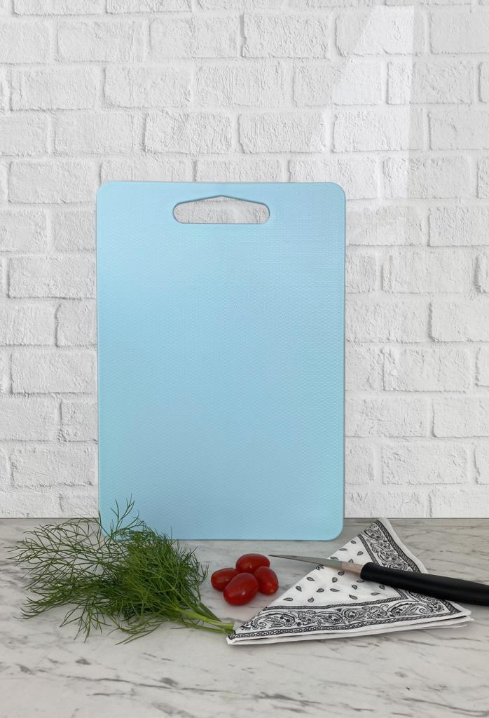 Kesme Tahtası Plastik Mavi 14x24 cm   Kesme