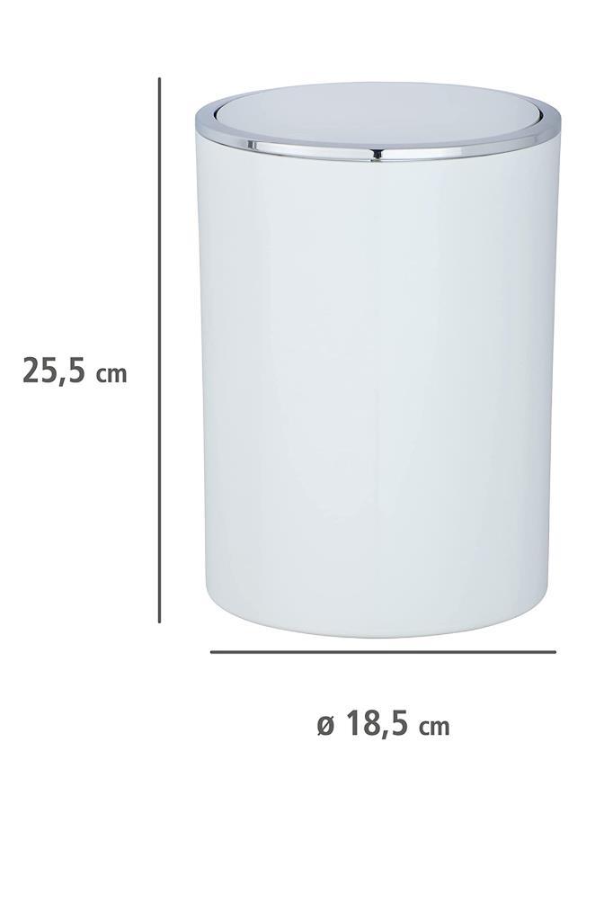 Beyaz, Çöp Kovası 5 Litre - İnca Model - Resim 2