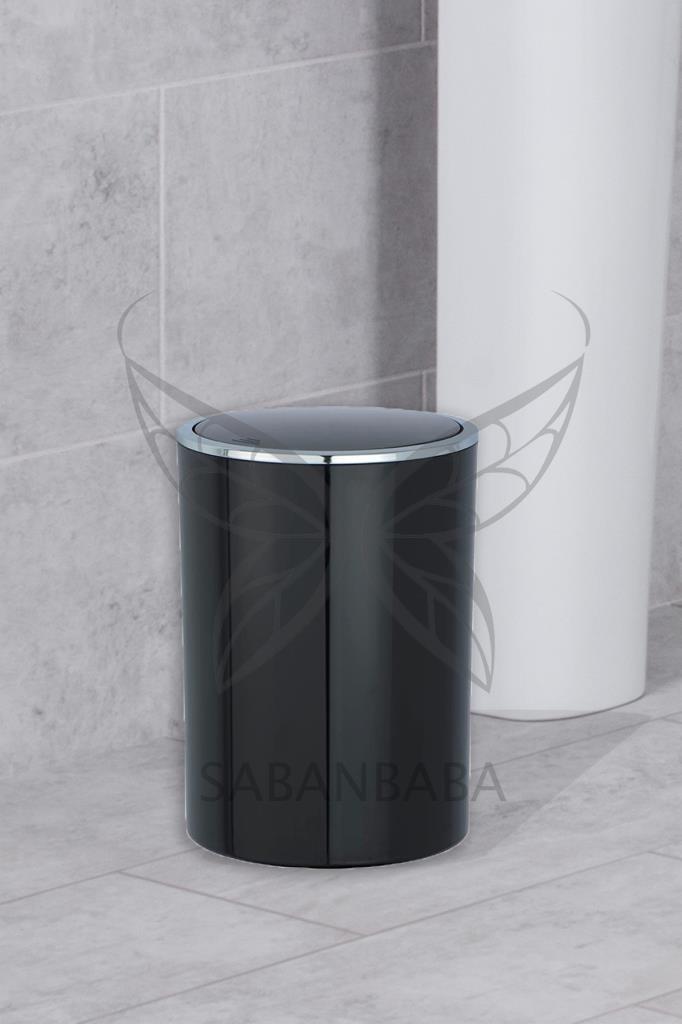 Siyah, Çöp Kovası 5 Litre - İnca Model