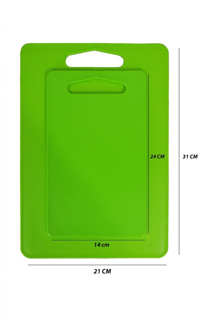 Kesme Tahtası Plastik 2'li Yeşil - Resim 2