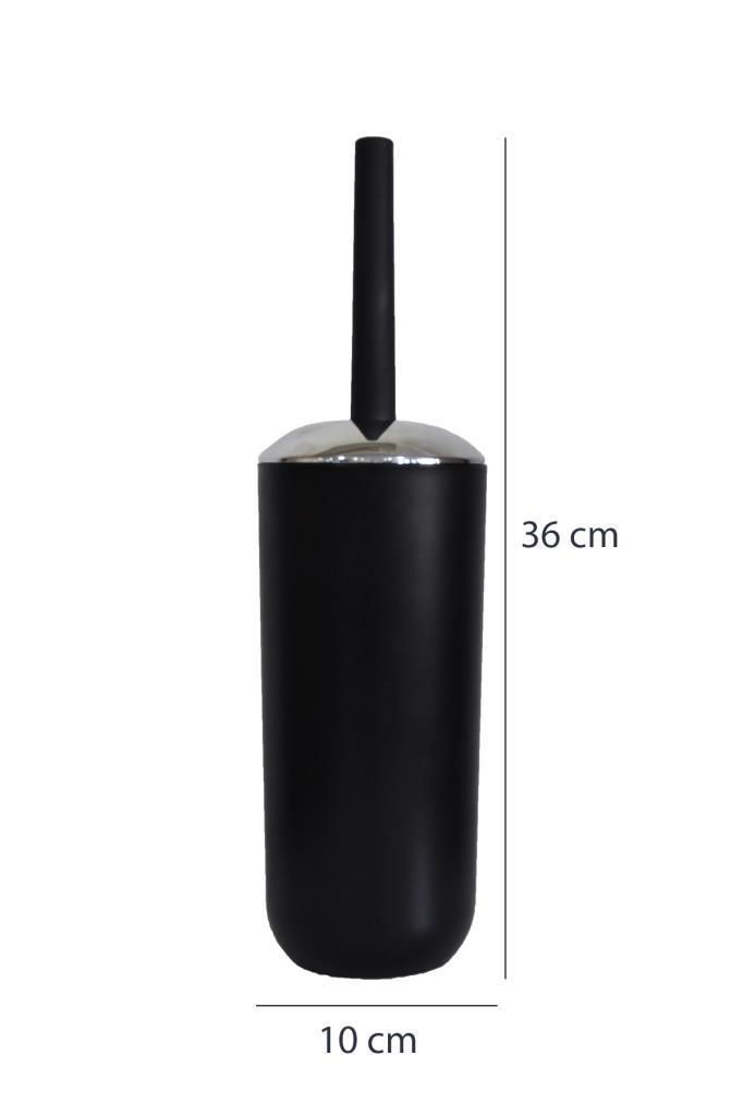 4'lü Siyah, Banyo Aksesuar Seti, Çöp Kovası Seti - Brazil Model - Resim 4