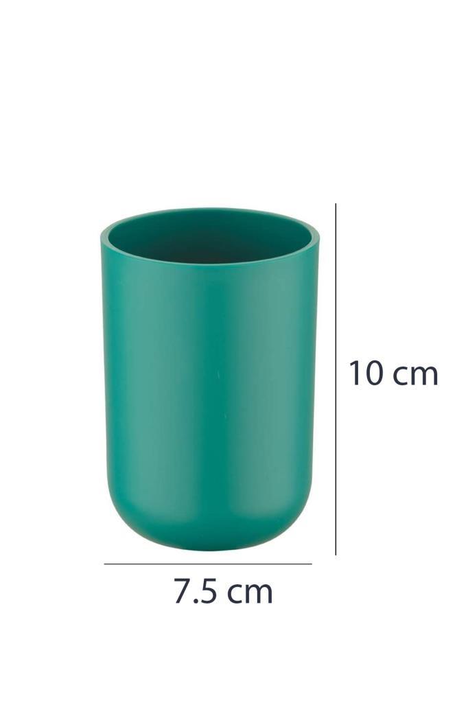 Turkuaz, Plastik Diş Fırçalık – 7,5×10 cm, Macunluk, Banyo Düzenleyici - Brasil Model - Resim 2