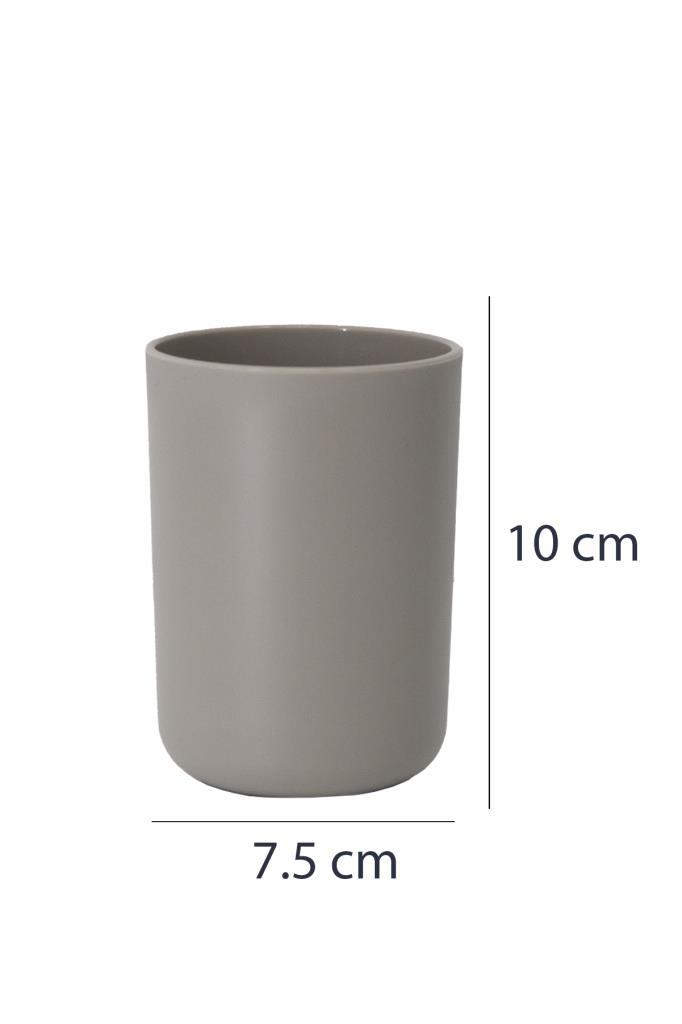 2'li Set Bej, Diş Fırçalık Ve Sıvı Sabunluk - Brasil Model - Resim 3