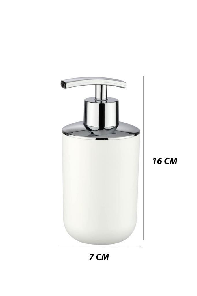 2'li Set Beyaz, Diş Fırçalık Ve Sıvı Sabunluk - Brasil Model