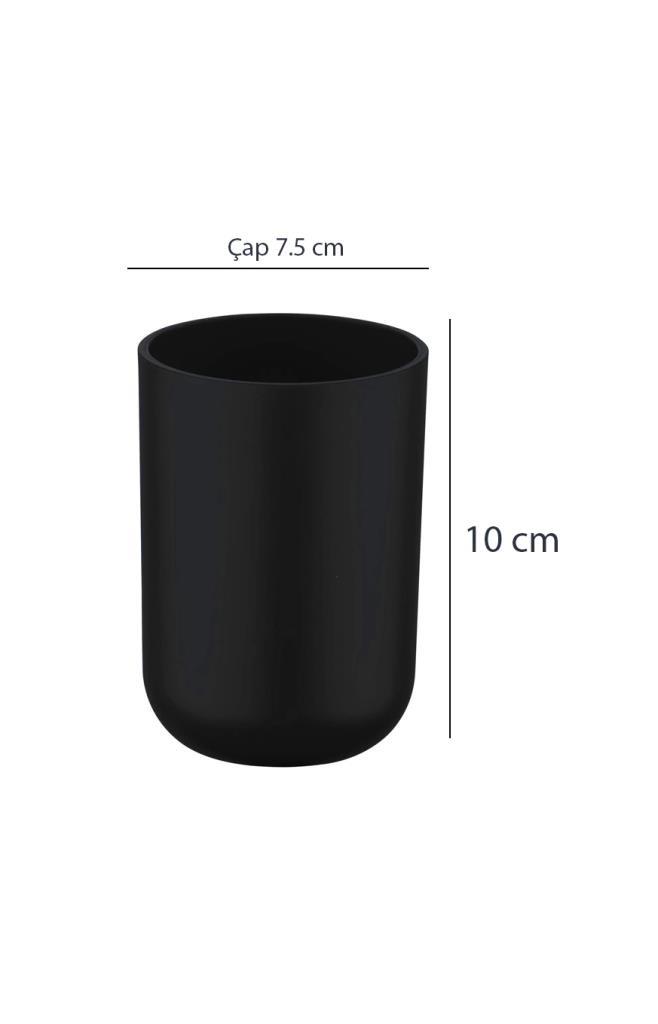 2'li Set Siyah, Diş Fırçalık Ve Sıvı Sabunluk - Brasil Model - Resim 3