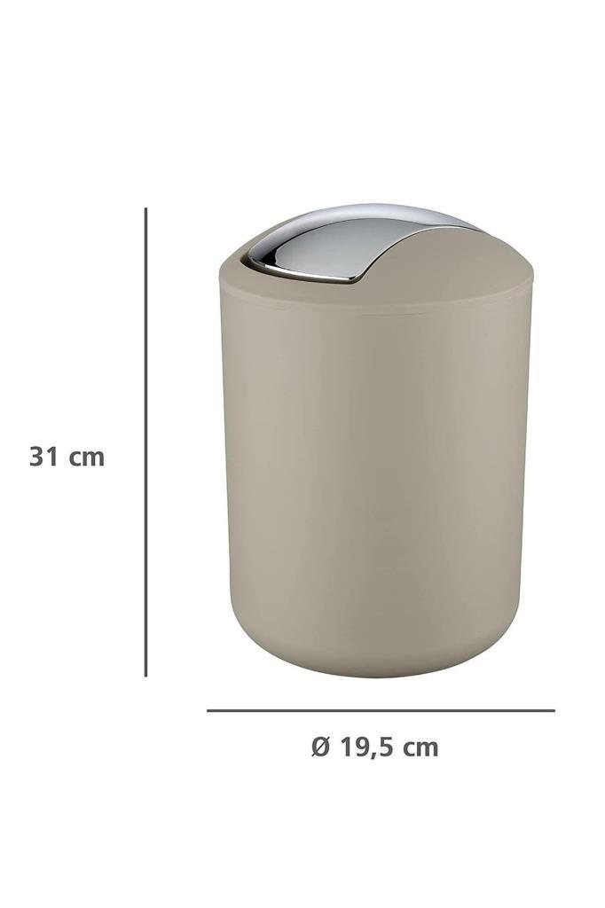 2'li Bej, Çöp Kovası 6,4 Litre ve 2 Litre - Brasil Model - Resim 2