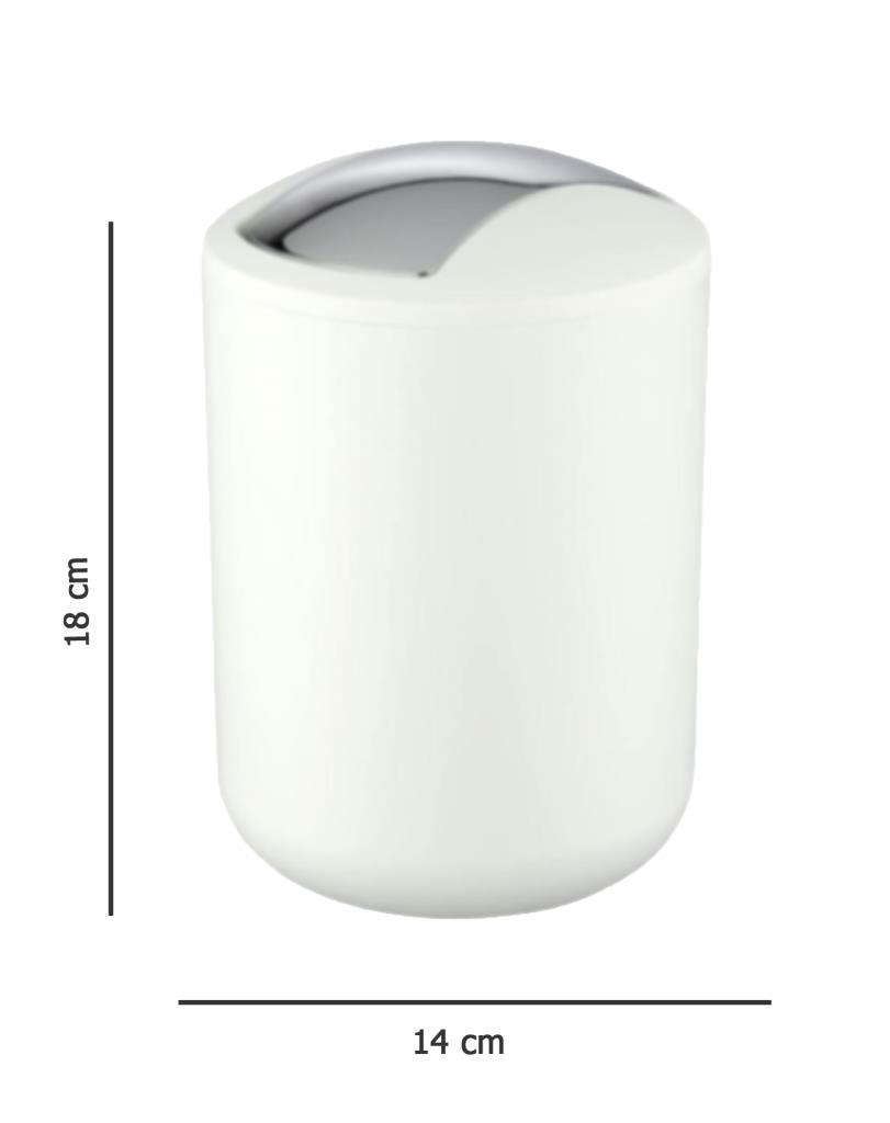 2'li Beyaz, Çöp Kovası 6,4 Litre ve 2 Litre - Brasil Model - Resim 2