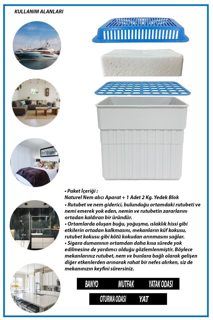 2 Kg. Dikdörtgen Naturel