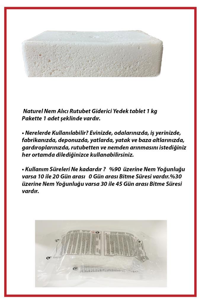 1 Kg. Nem Alıcı Yedek Tablet Kırmızı Meyva
