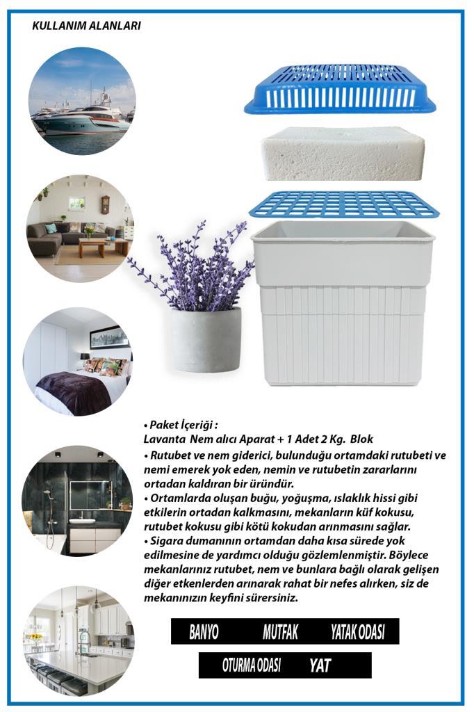 2 Kg. Aparat Dikdörtgen Lavanta